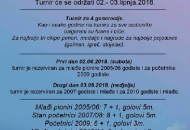 Najava - 5. memorijalni turnir Josip - Joža Kurs 2018.