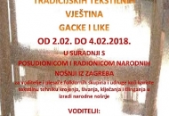 Seminar/radionica tradicijskih tekstilnih vještina Gacke i Like Seminar/radionica tradicijskih tekstilnih vještina Gacke i Like