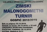 Nagradni fond zimskog turnira "Gospić 2018/2019." respektibilan od 42.000,00 kuna 