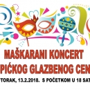 Maškarani koncert Gospićkoga glazbenog centra