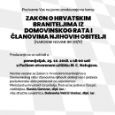 Javno predavanje o Zakonu o hrvatskim braniteljima iz Domovinskog rata i članovima njihovih obitelji 29. listopada 2018. u Senju