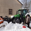 Načelnik Fumić u akciji čišćenja snijega 