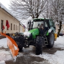 Načelnik Fumić u akciji čišćenja snijega 