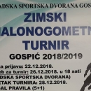 Nagradni fond zimskog turnira "Gospić 2018/2019." respektibilan od 42.000,00 kuna 