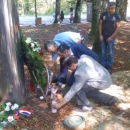 Marijan Kustić s braniteljima položio vijenac na spomenik Josipu Joviću, prvom hrvatskom poginulom redarstveniku u Domovinskom ratu