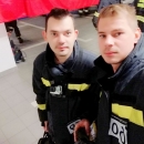 Davor Lopac i Marko Ferro iz senjskog DVD-a na humanitarnoj utrci Firefighter Stair Challenge u Zagrebu