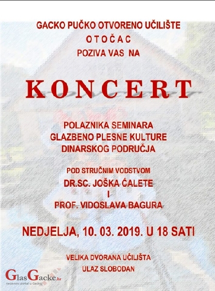 Večeras završni koncert pjesme i plesa dinarske kulturne zone