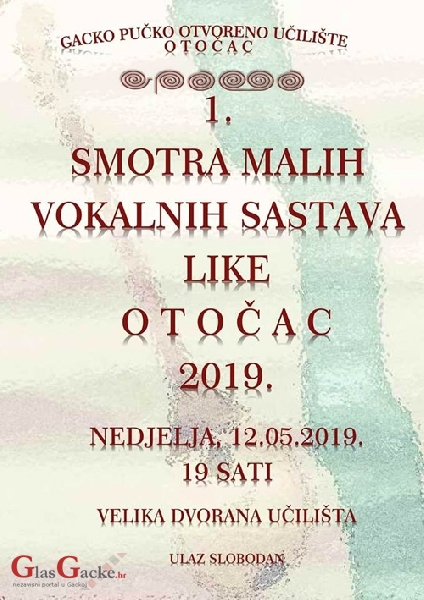 1. smotra malih vokalnih sastava u Otočcu