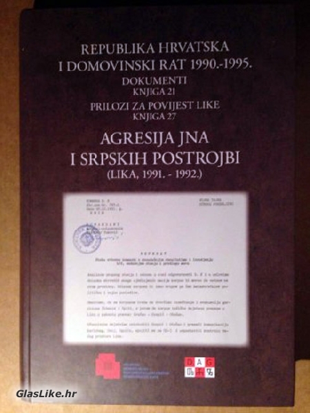 10. listopada - predstavljanje knjige o agresiji JNA i srpskih postrojbi