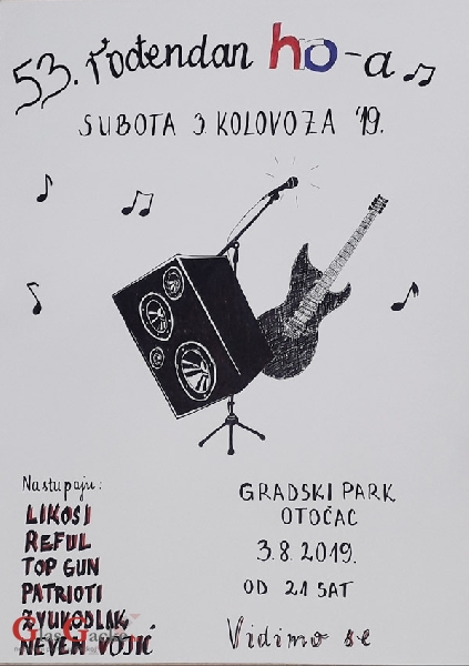 Večeras rock koncert u gradskomu parku u Otočcu