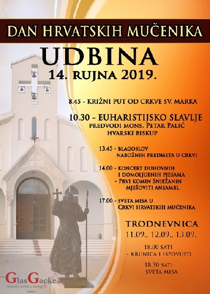 Dan hrvatskih mučenika - 14. rujna na Udbini