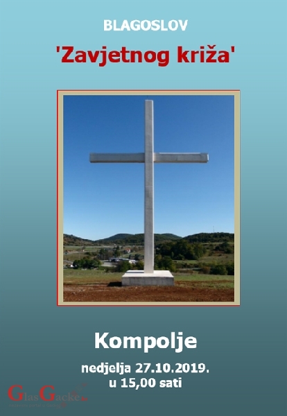 U drugu nedjelju blagoslov zavjetnoga križa u Kompolju