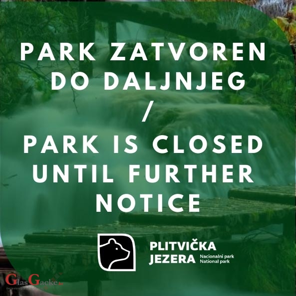Nacionalni parkovi zatvoreni za posjetitelje
