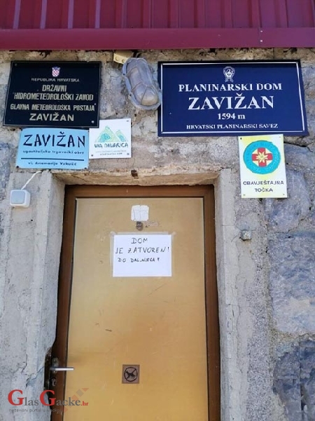 Planinarski dom Zavižan zatvoren za posjetitelje