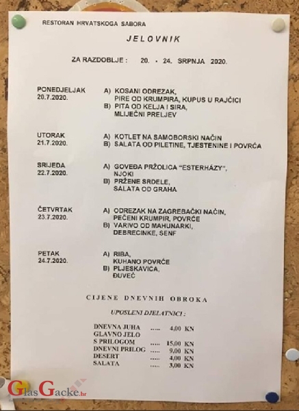 Zašto se političari srame cijena u saborskom restoranu? I treba da se srame.