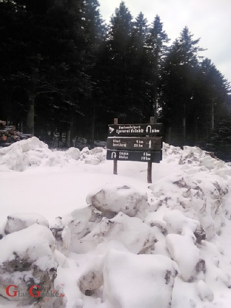 NP Sjeverni Velebit zbog snijega i jakog vjetra nije preporučljiv za posjetitelje