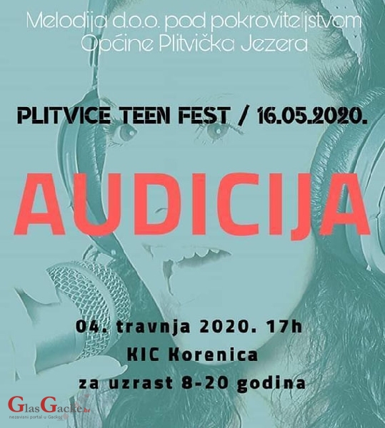 Audicija za Plitvice Teen Fest
