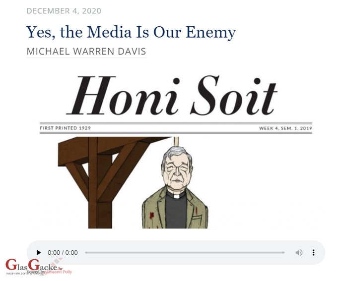 Da, mediji su naši neprijatelji 