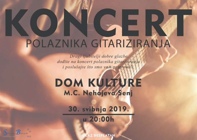 Drugi koncert Škole gitare u Senju