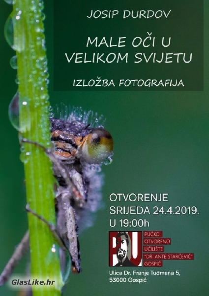 Večeras otvorenje izložbe Male oči u velikom svijetu Večeras otvorenje izložbe Male oči u velikom svijetu