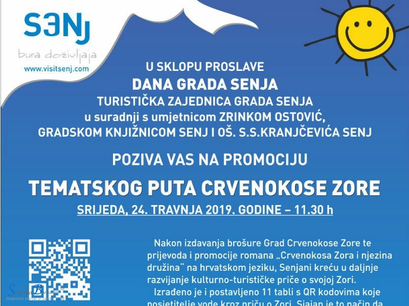 Promocija tematskog puta Crvenokose Zore 24. travnja 2019.