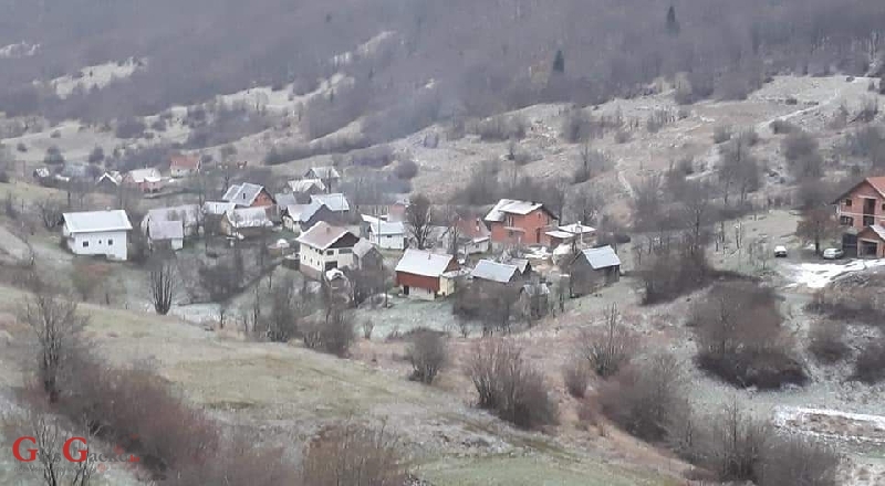 Prve pahulje snijega u Kuterevu i Krasnu