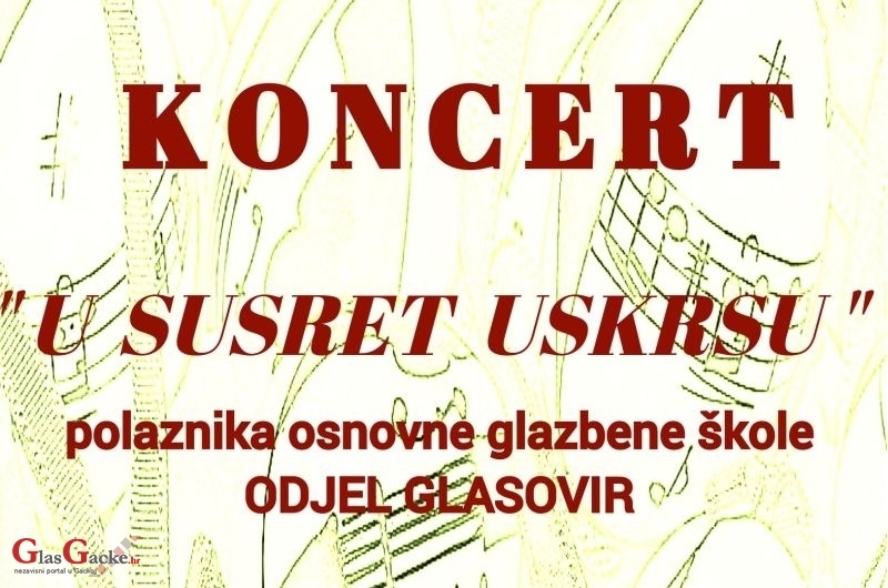 U susret Uskrsu - koncert polaznika Osnovne glazbene škole 