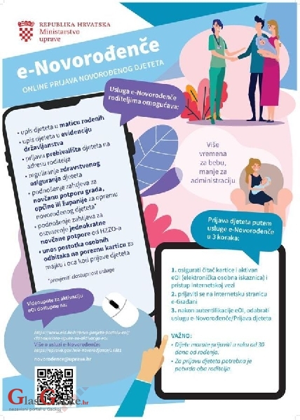 U Gradu Otočcu omogućena usluga eNovorođenče!