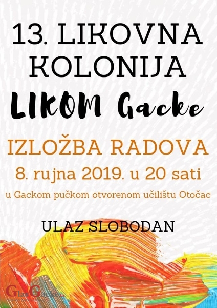 13.Likovna kolonija "Likom Gacke " 