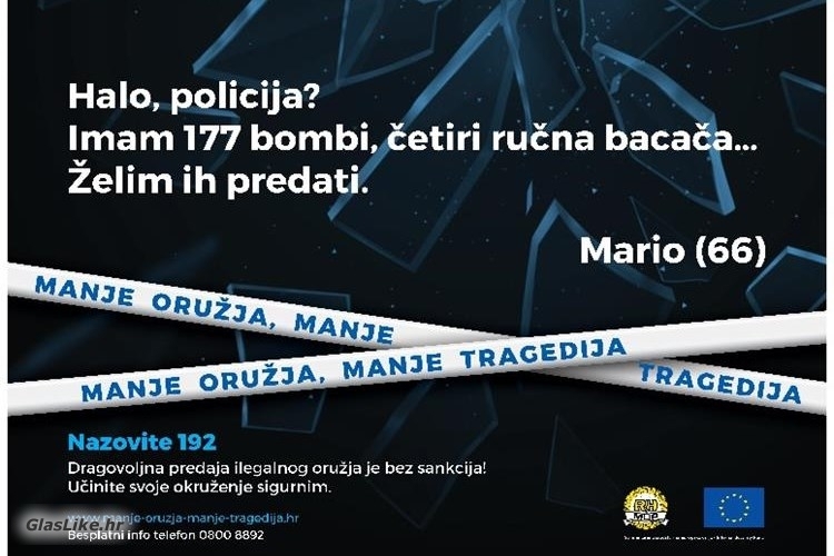 Građanin u Gospiću predao streljivo i učinio svoj dom sigurnijim