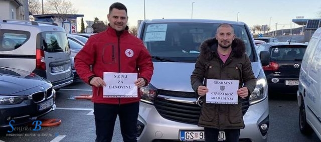 GD Crvenog križa Grada Senja poslalo pošiljku za potresom pogođena područja