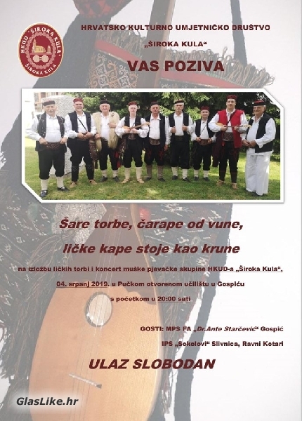 Šare torbe, čarape od vune, ličke kape stoje kao krune