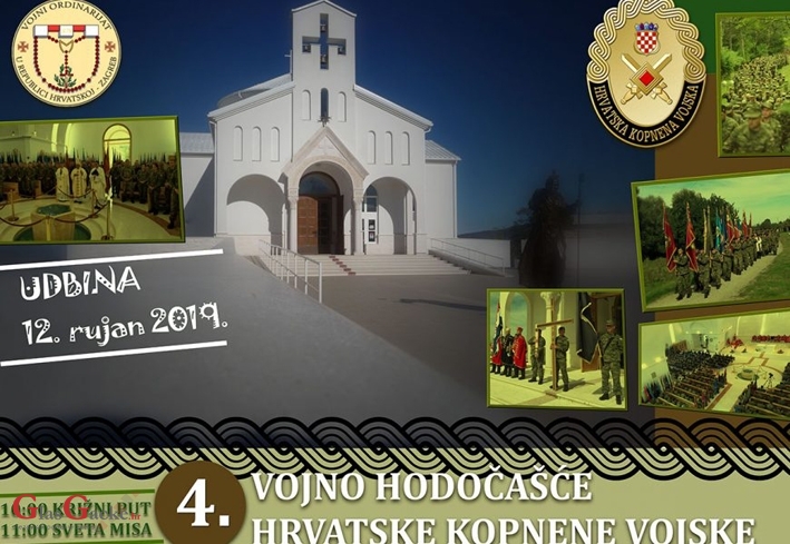 4. vojno hodočašće Hrvatske kopnene vojske danas na Udbini