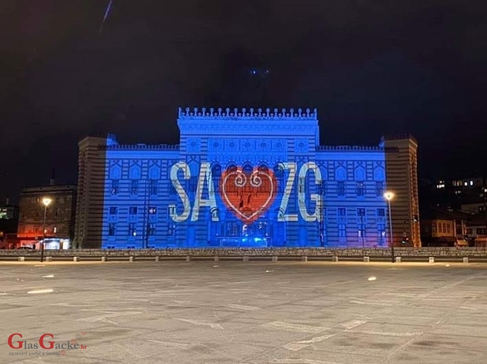 Beograđani pjevali za potresom pogođen Zagreb, sarajevska Vijećnica zasjala u plavoj boji
