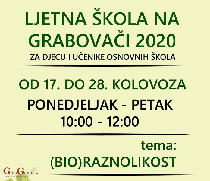 Ljetna škola na Grabovači Ljetna škola na Grabovači