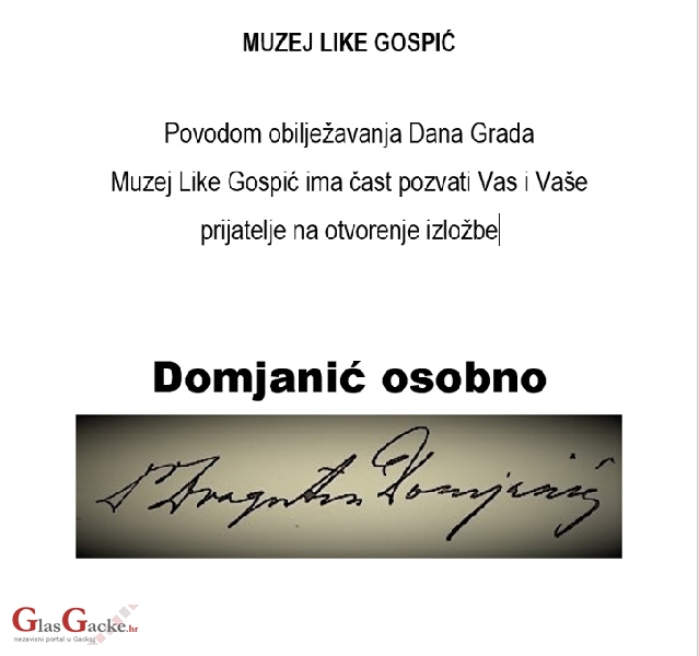 Domjanić osobno - izložba Domjanić osobno - izložba