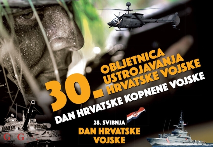 Tjedan Hrvatske vojske - polaganje vijenaca i paljenje svijeća na spomen-obilježjima Domovinskog rata