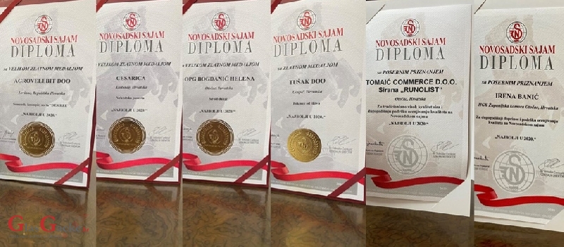 Ličko-senjski proizvođači uspješni na ocjenjivanju kvalitete na Novosadskom sajmu