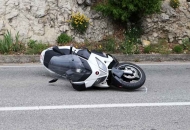 Vozač motocikla zadobio teške tjelesne ozljede Vozač motocikla zadobio teške tjelesne ozljede