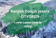 Donja jezera s kanjonon dostupna posjetiteljima Donja jezera s kanjonon dostupna posjetiteljima