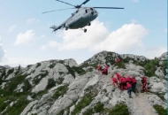 Spašavanje planinarke na Premužićevoj stazi Spašavanje planinarke na Premužićevoj stazi