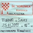 Danas šahovski turnir u Korenici
