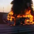 Izgorio autobus, fizički napad i nešto malo krađe
