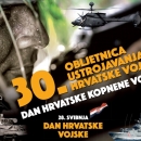 Tjedan Hrvatske vojske - polaganje vijenaca i paljenje svijeća na spomen-obilježjima Domovinskog rata