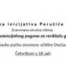 Ekološki rizici reciklaže grita u Perušiću - tribine u Otočcu