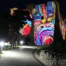 Svjetlosna instalacija na Tvrđavi Nehaj u povodu Dana Grada Senja i blagdana Svetog Jurja