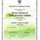 Javnoj ustanovi „Park prirode Velebit“ dodjeljena godišnja nagrada u kategoriji Najbolji vanjski suradnik. 
