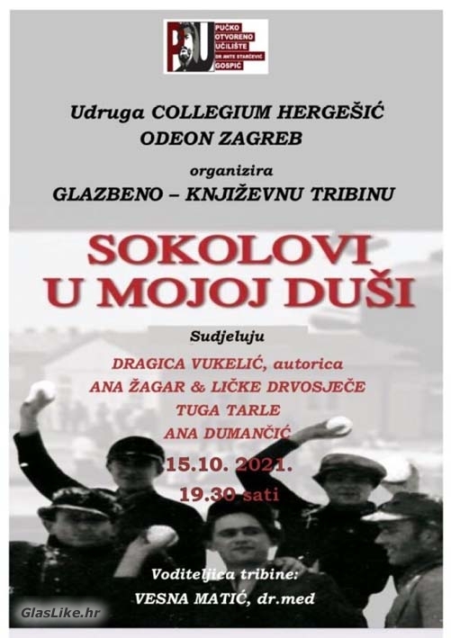 Sokolovi u mojoj duši - glazbeno-književna tribina Sokolovi u mojoj duši - glazbeno-književna tribina