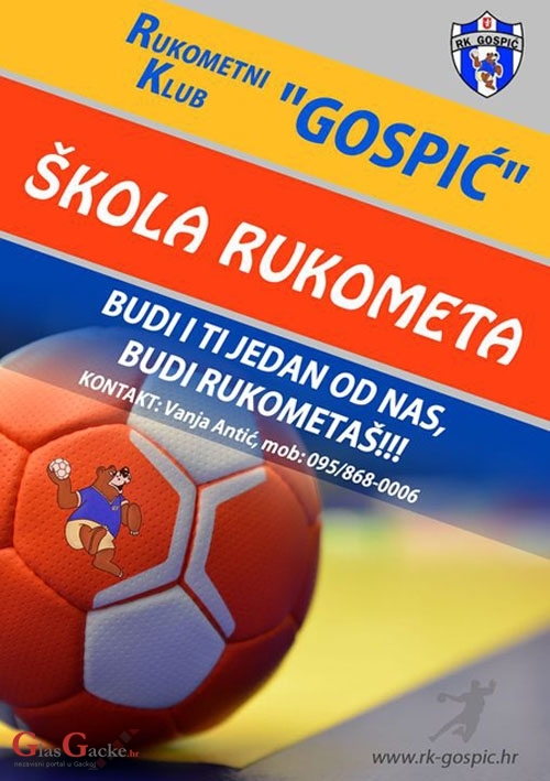 RK Gospić upisuje nove članove 