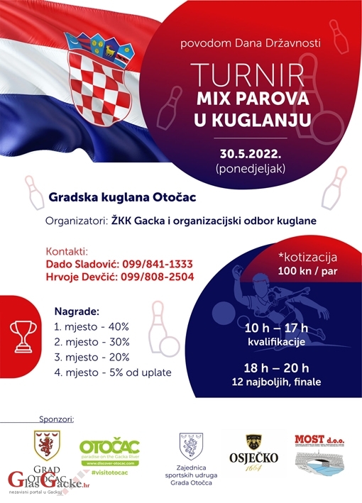 Povodom Dana državnosti Turnir mix parova u kuglanju